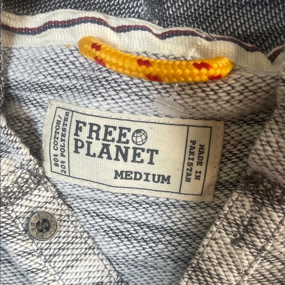 Free Planet Gray and White Knit Hoodie - Picture 2 of 9